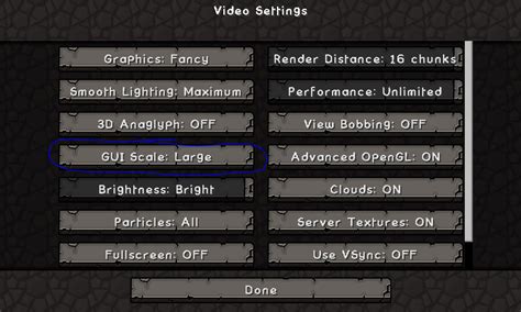 Image result for Minecraft Java Options Menu