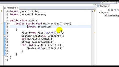 Toradh íomhá ar Scanner Java Example