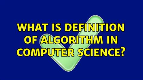 Image result for Computer Algorithm Definition