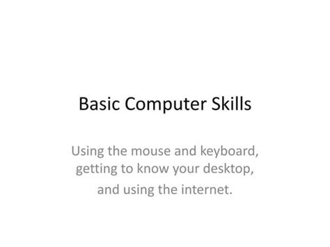 Image result for Basic Computer Skills