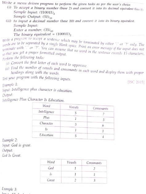 Image result for Important Java Programs for ISC Class 12