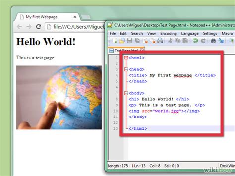 Image result for How to Create a Web Page Using Notepad