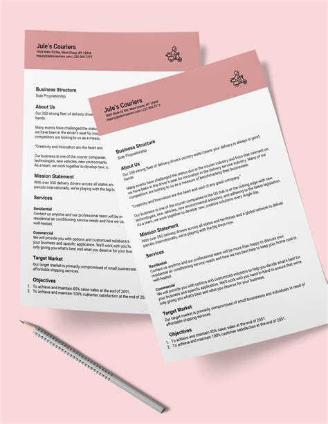 Toradh íomhá ar Company Description Example Business Plan