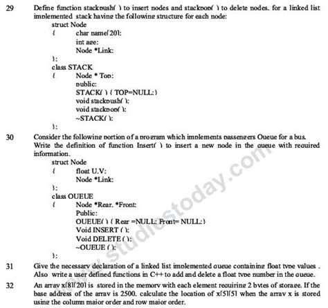 Afbeeldingsresultaten voor Class 12 Computer Science Notes