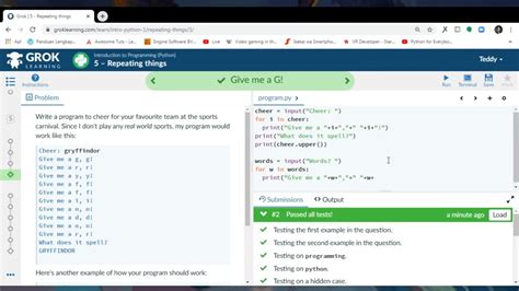 Grok Learning Python Tutorial に対する画像結果
