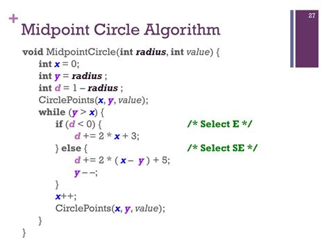 Image result for Midpoint Circle Algorithm in Computer Graphics Solved Example