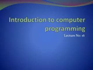 Image result for Computer Programming Intro
