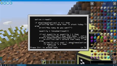 Toradh íomhá ar ComputerCraft Coding