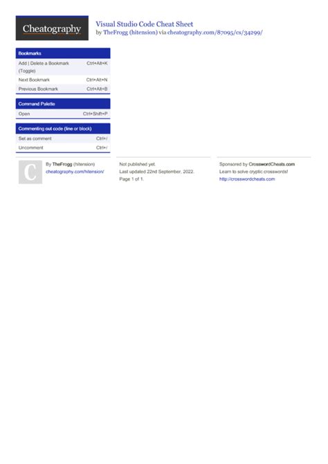 Toradh íomhá ar Python Visual Studio Code Cheat Sheet