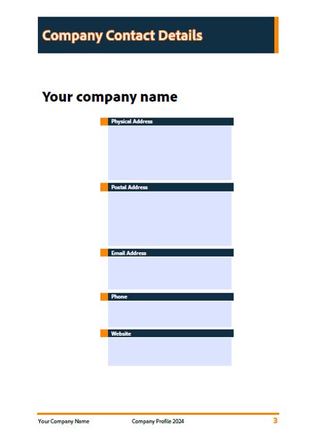 Image result for Company Details File Documant Format