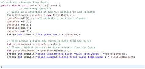 Image result for Queue Java Example