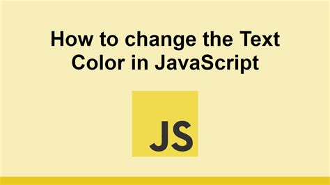 Image result for JavaScript Set Color