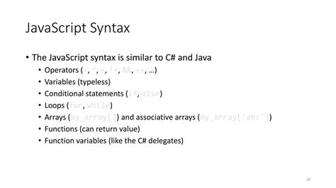 Image result for JavaScript Syntax Tutorial