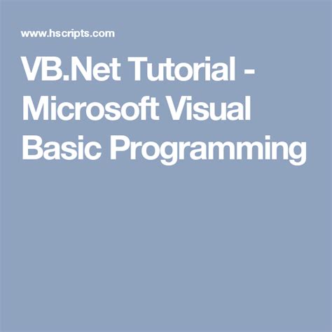 Image result for Visual Basic Programming Tutorial