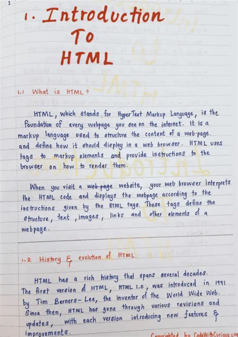 Toradh íomhá ar HTML Notes Important Answer