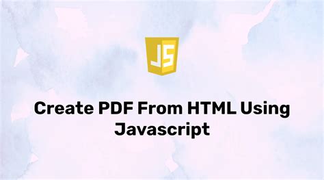 Image result for Div to PDF JavaScript