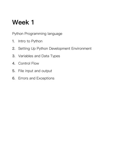 Image result for Python Programming Course Outline