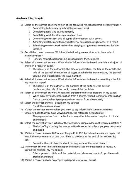 Image result for Academic Integrity Interview Questions