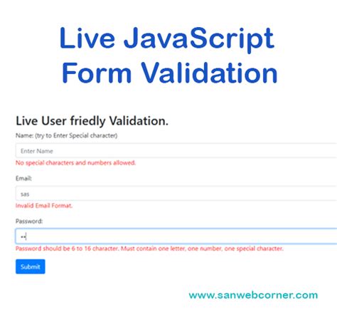 JavaScript Form Validation に対する画像結果