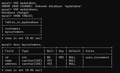Bildergebnis für Create Table in MySQL with Python