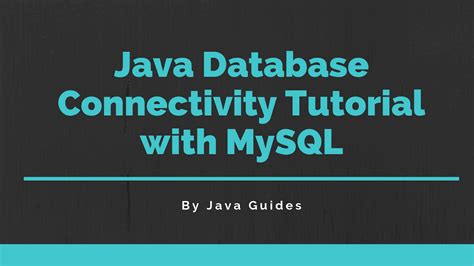 Image result for Java Database Tutorial