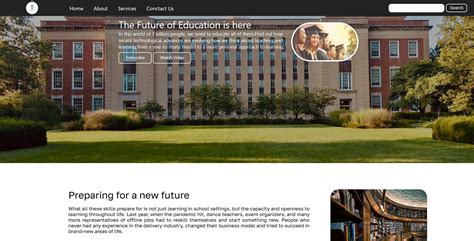 Image result for Education Website HTML CSS JavaScript GitHub
