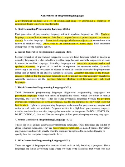 Image result for Computer Language Generations