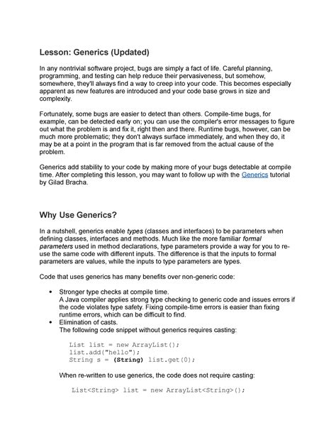 Toradh íomhá ar Java Generics Tutorial
