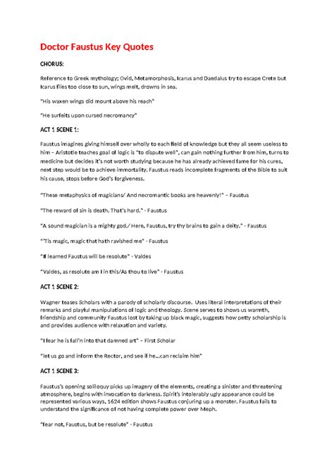 Toradh íomhá ar Doctor Faustus Quotes