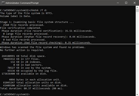 Image result for Check Disk Command-Prompt