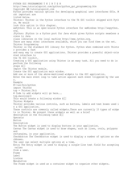 Afbeeldingsresultaten voor Python GUI Tutorials Download