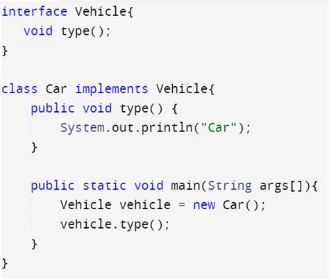 Image result for Java Interface Code