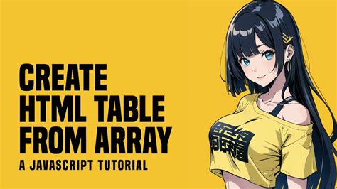 Image result for Create a Table Using Only JavaScript