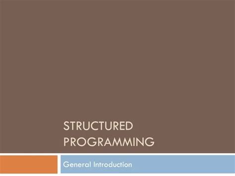 Image result for Structured Programming Introduction