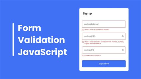 JavaScript Form Validation に対する画像結果