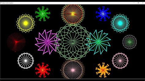 Random Color Python Turtle に対する画像結果