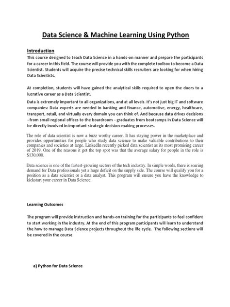 Image result for Data Science Lab Manual Using Python PDF