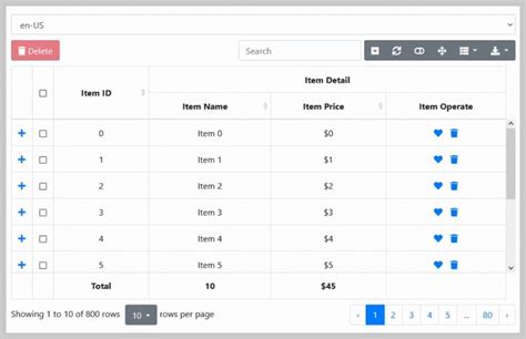Image result for JavaScript Free Table Library