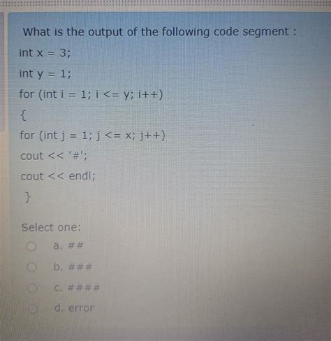 First Program Code Segment に対する画像結果