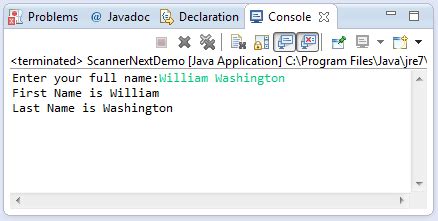 Toradh íomhá ar Scanner Java Example