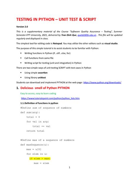 Image result for Python Test Script