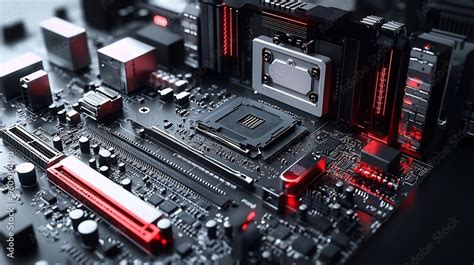 Labeled diagram showing main hardware components of a computer system ...