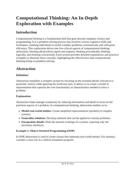 Image result for Computational Thinking Examples