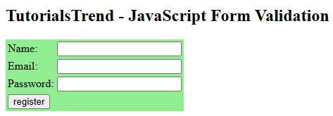 Image result for Form Validation JavaScript