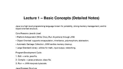 Image result for Java Lecture Notes