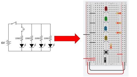 Toradh íomhá ar Arduino Uno Tutorial Basic Circuit Breadboarding