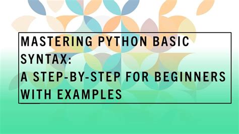 Toradh íomhá ar Python Syntax Overview