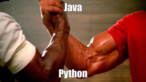 Image result for Java vs Python Meme