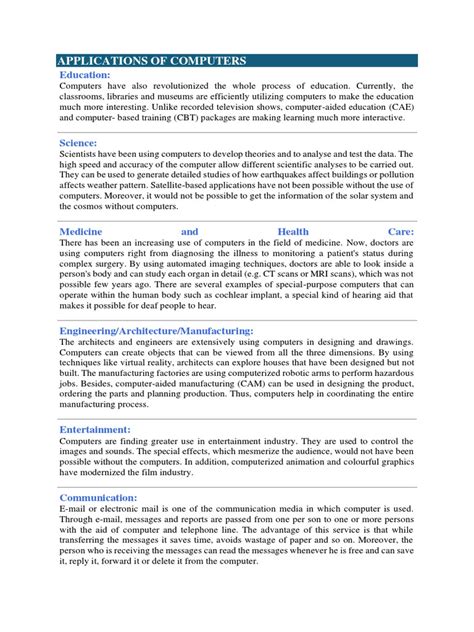 Image result for Computer Basic Notes PDF