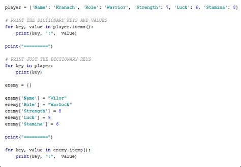 Image result for Python Code Dictionary